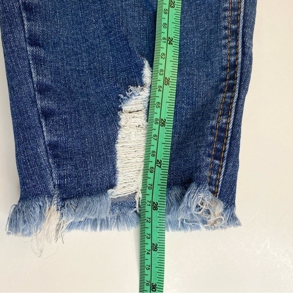 Resfeber Los Angeles Boyfriend Distressed Sz 16 Denim Blue Jeans Raw Hem Casual - Picture 7 of 7